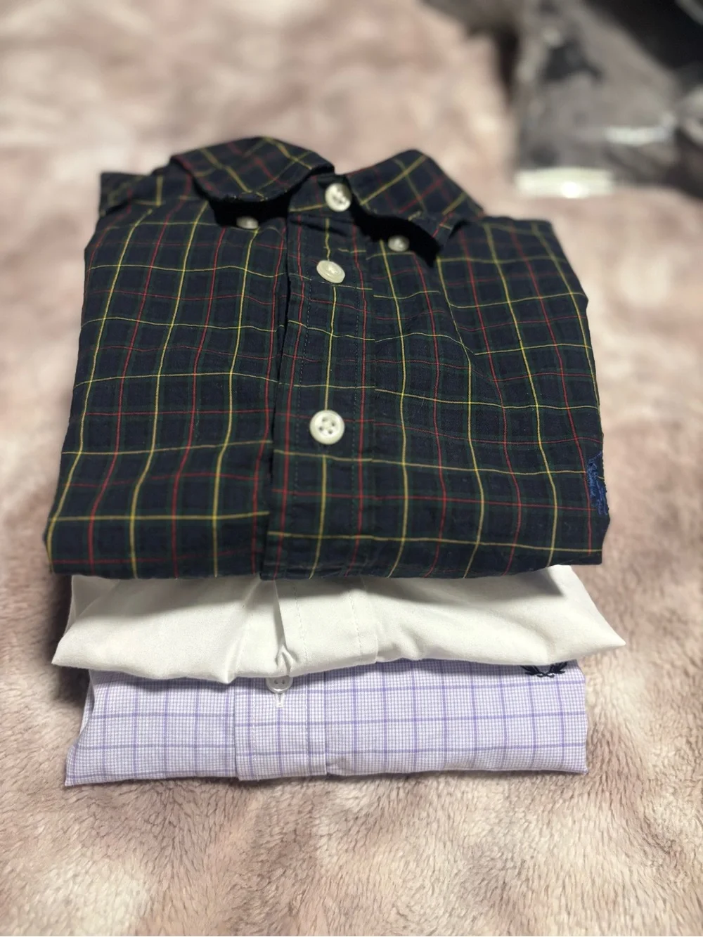 Ralph Lauren Boys 14-16 Size 16 Button Down Shirt 3 Piece Bundle (1281)